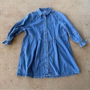 Women’s Denim Button Up Dress size Medium